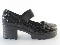 01-CYL94-D1 BLACK Ботинки демисезонные женские (натуральная кожа, байка)