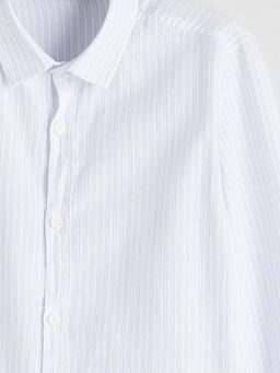 Uzun Kollu ?izgili Erkek ?ocuk G?mlek