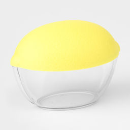 Цена за 2 шт. Контейнер для хранения лимона Альтернатива, 12×8.5×8.5 см, пластик, жёлтый