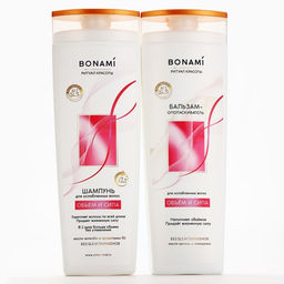 Бальзам для волос с маслом аграны и макадамии, объём и сила, 400 мл, BONAMI