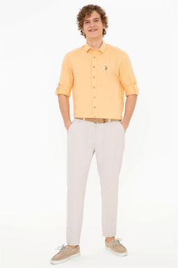 -50% Рубашка мужская оранжевая Uzunkol Basic - U.s. polo assn фото 11