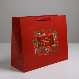 Пакет подарочный новогодний ламинированный «Роскошь волшебства», XL 49×40×19 см