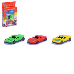 Машина Гонка, набор 3 шт., цвет МИКС
