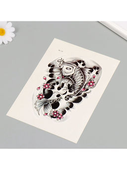 Цена за 2 шт. Переводная тату на тело цветная Сом, 26.1?14.6 см