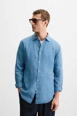 100% LINEN SHIRT - Zara фото 25