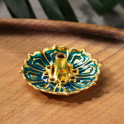 Подставка для благовоний TAKE IT EASY Лотос малый, эмаль синий