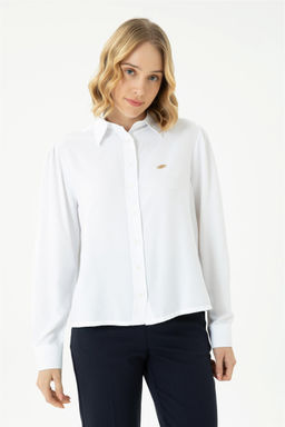 Kad_n Beyaz Uzun Kollu G_mlek