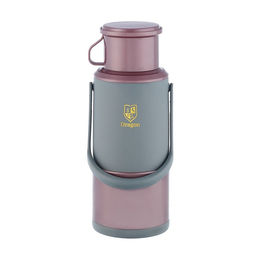 Термос, 1.2 л, со стеклянной колбой, сохраняет тепло 24 ч, пластик, МИКС