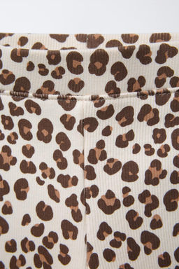 RIBBED PRINTED LEGGINGS - Zara фото 12