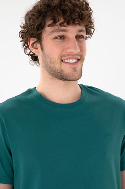 Erkek Regular Fit Bisiklet Yaka Koyu Ye_il Basic Ti__rt Sepette S_rpriz _ndirim - U.s. polo assn фото 3