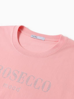 Футболка женская KAFTAN: Prosecco, розовая, размер 48-50