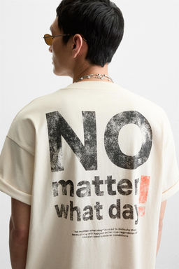 WASHED PRINT T-SHIRT - Zara фото 6