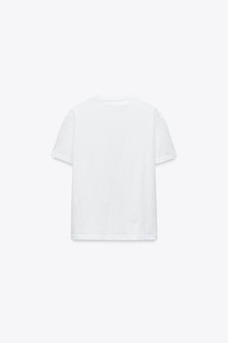 BASIC COTTON T-SHIRT - Zara фото 11