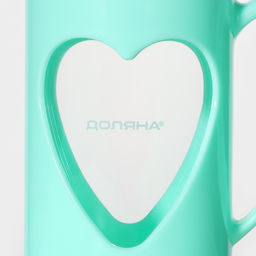 Заварочный чайник френч-пресс Доляна Комплимент, 350 мл, стекло, бирюзовый