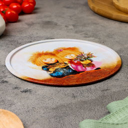 Тарелка декоративная Счастливая семейка, 20 х 0,4 х 0,32 см, металл - Simaland фото 2
