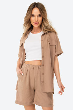 Женский льняной костюм-двойка Happy Fox  фото 3