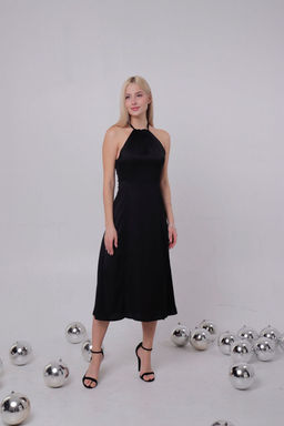 Вечернее платье-американка чёрное - Martichelli фото 3