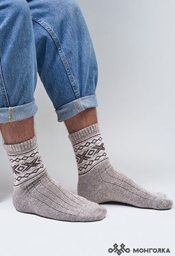 Носки из 100% монгольской шерсти