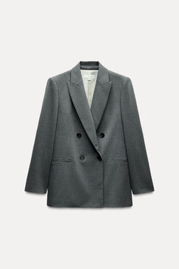 DOUBLE-BREASTED BLAZER WITH SHOULDER PADS - Zara фото 5