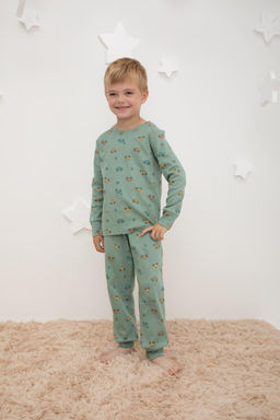 Crockid _ К 1552/гонки на весеннем зеленом пижама дет