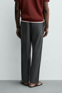 PANTAL?N FLUIDO STRAIGHT FIT / Acero - Zara фото 3