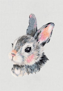 Набор для вышивания PANNA Живая картина JK-2277 Зайчонок