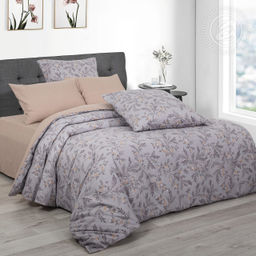 Эдит Евро/Пододеяльник (молния): 1 шт.- 220*200; Простыня: 1 шт.- 260*240; Наволочка: 2 шт.- 70*70; Наволочка: 2 шт.- 50*70 Велюр Классик - Артпостель фото 2