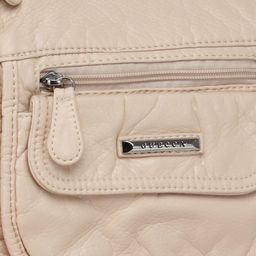 Сумка женская искусственная кожа Guecca-A 805, 1отд+карм/пер, плеч/ремень, бежевый SALE 235150 - Adelia фото 4