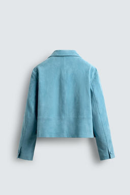 SUEDE LEATHER JACKET HARRY LAMBERT FOR ZARA X DISNEY