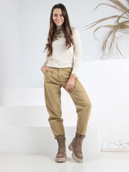 Ботинки 329.21153bе. серо коричневый замша/Байка