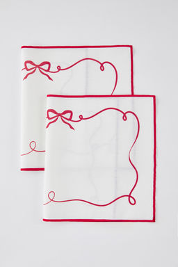 2li Fiyonk Bask?l? Amerikan Servis Seti 33x50cmTPHSS25RUN00016 - Trendyolmilla фото 2