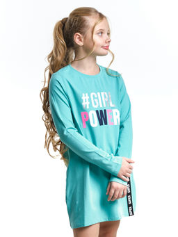 Платье для девочки UD 6346 бирюза - Mini maxi фото 3