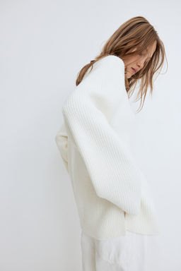 Jersey en punto de canale con media cremallera - H&m фото 3