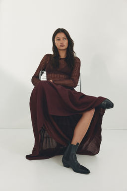Falda evas? de crep? - H&m фото 2