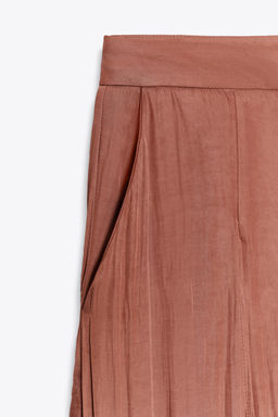 FLOWING WIDE-LEG TROUSERS WITH RUFFLES - Zara фото 8