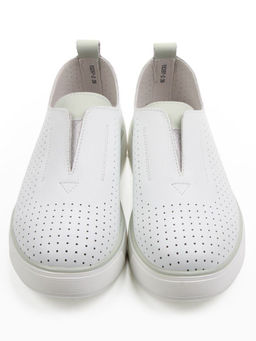 06-YE297-1 WHITE/OLIVE Туфли летние женские (натуральная кожа)