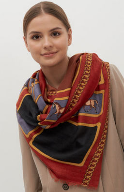 Тонкий, мягкий двусторонний палантин из тонкой шерсти - Tantino фото 7