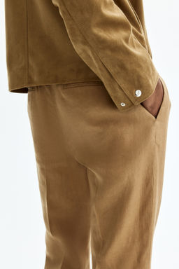 Pantal?n de traje en lino Slim Fit - H&m фото 12