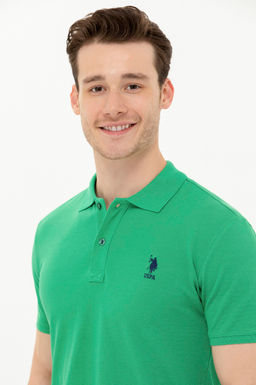 Мужская зеленая базовая футболка - U.s. polo assn фото 4