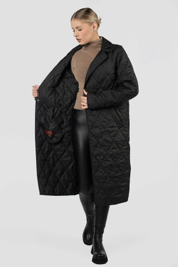 01-12093 Пальто женское демисезонное (пояс) - El podio фото 2