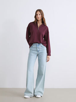 Dik Yaka Kad?n Sweatshirt