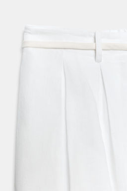 PANTAL?N CON LINO ZW COLLECTION / Blanco