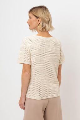 ЕВ 30221/молочный джемпер жен