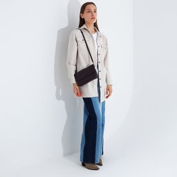 Сумка-клатч на магните, длинный ремень, цвет фиолетовый - Simaland фото 8