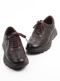 03-23192 BROWN Кроссовки мужские (натуральная кожа)