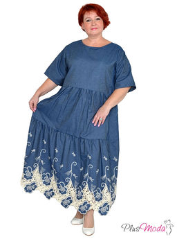 Платье Модель №1489 размеры 44-84 - Plusmoda фото 3