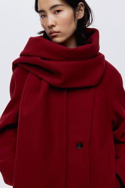 Abrigo con cuello tipo bufanda - H&m фото 7