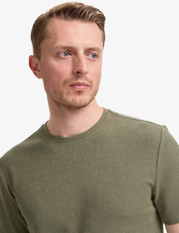 Haki Regular Fit Bisiklet Yaka Ti__rt