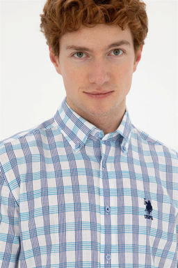 Рубашка U.S. Polo Assn Saks с коротким рукавом из хлопка  фото 2