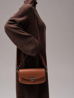 Кожаная сумка Azaro 31049 коричневый камень соло